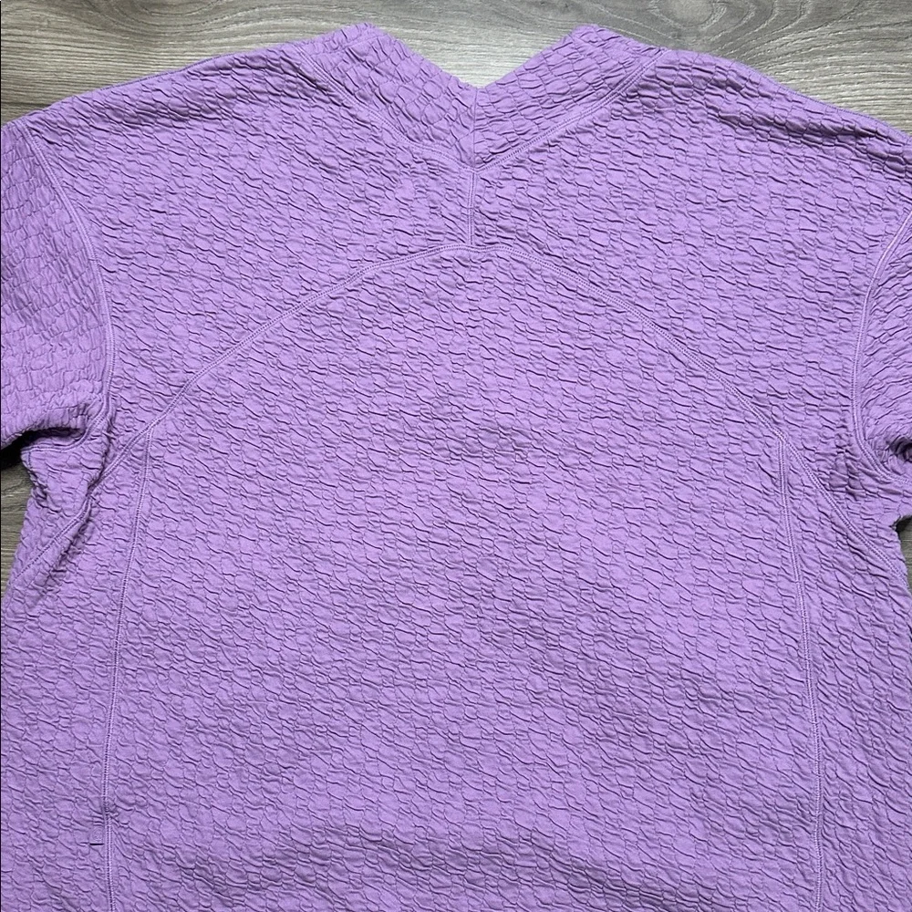 Lululemon Rippled V-Neck Pullover‎ Long Sleeve Wisteria Purple Size 10
